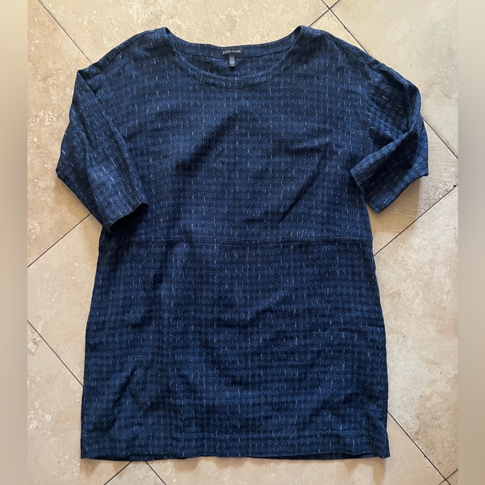 Eileen Fisher Navy Blue Dress💕